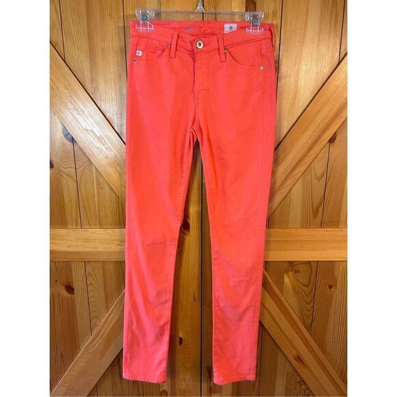 AG Adriano Goldschmied The Prima Cigarette Leg Salmon 24 nwt (4238) Read - Picture 1 of 16
